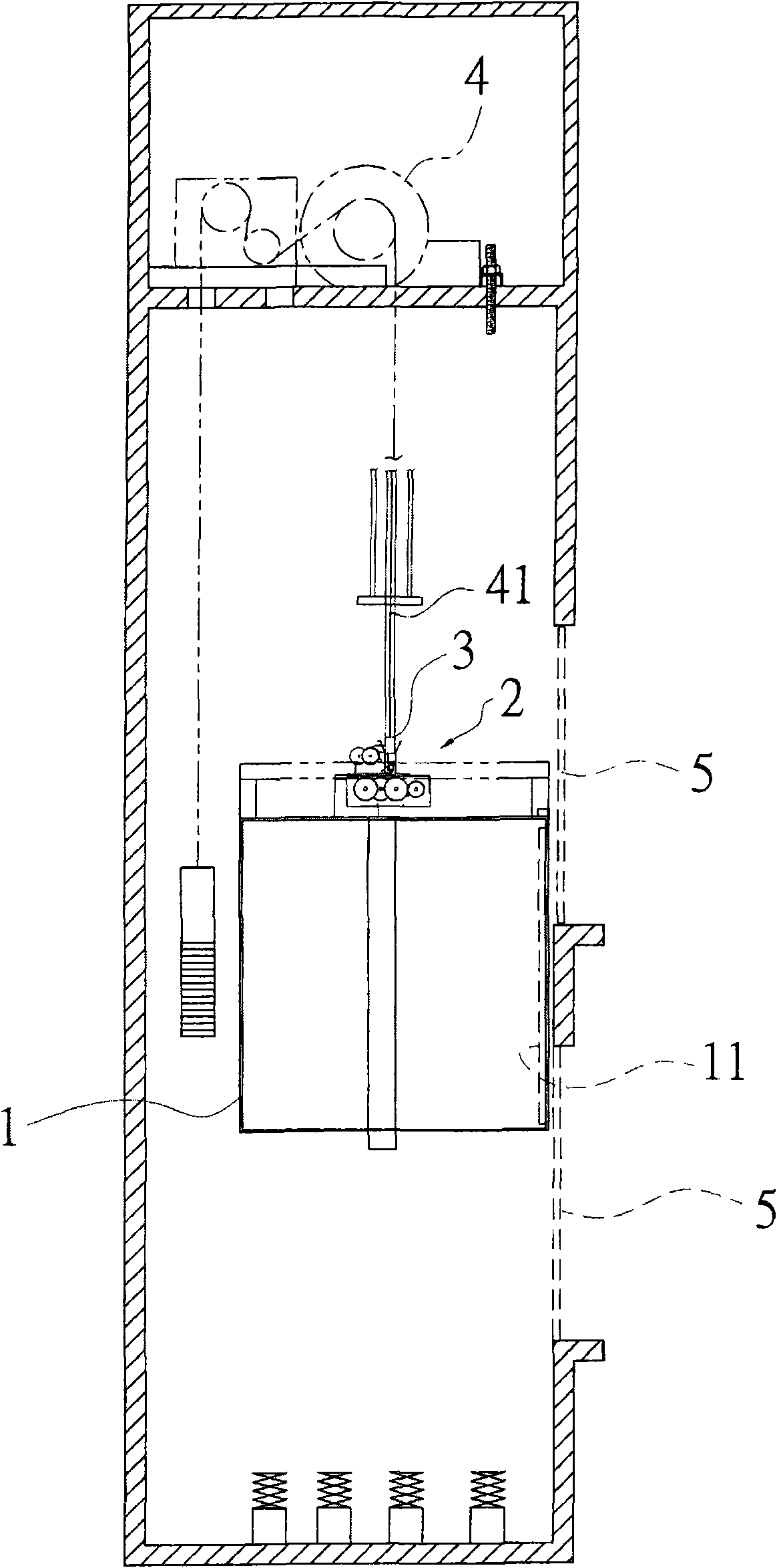 Elevator auxiliary escape device