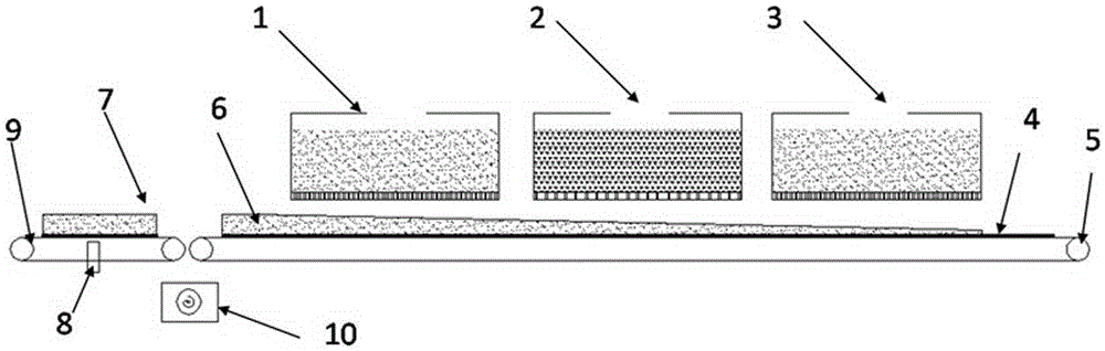 A flame-retardant crop straw/wood composite board paving system and paving method