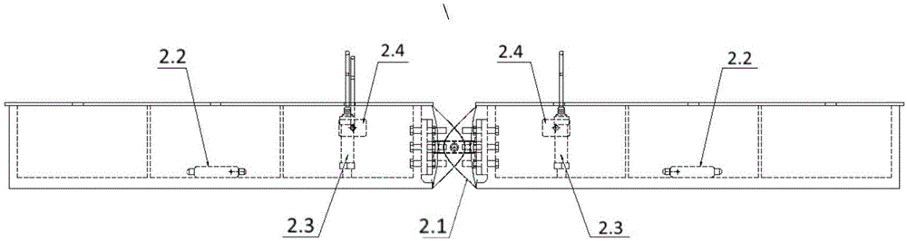 Method and device for testing structural collapse response of ship hull girder under waves