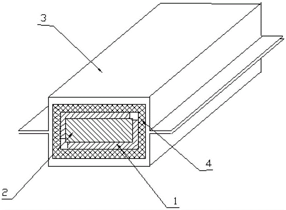 A method for forming a hollow composite material pipe body