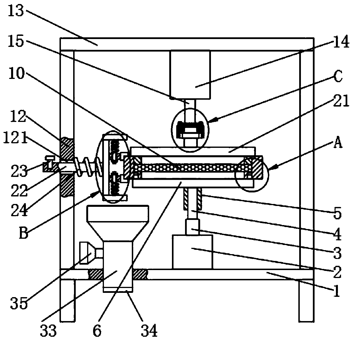 Deburring mechanism and filter screen assembly