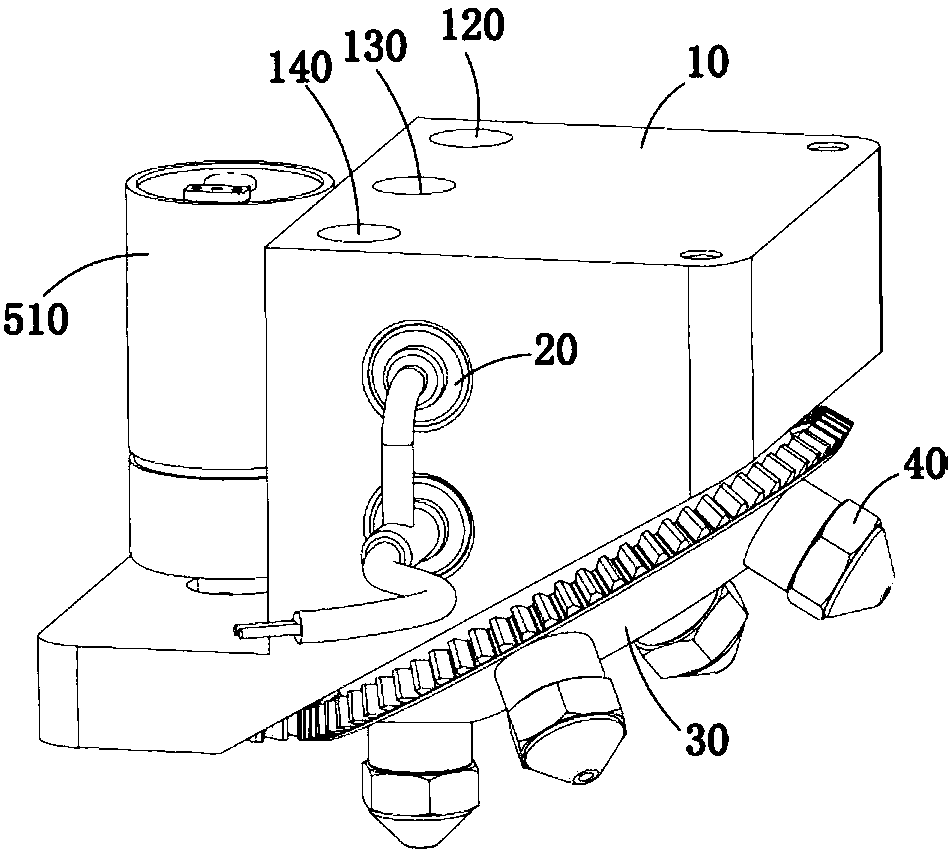 Colour printer used for multicolor raw material differential velocity feeding