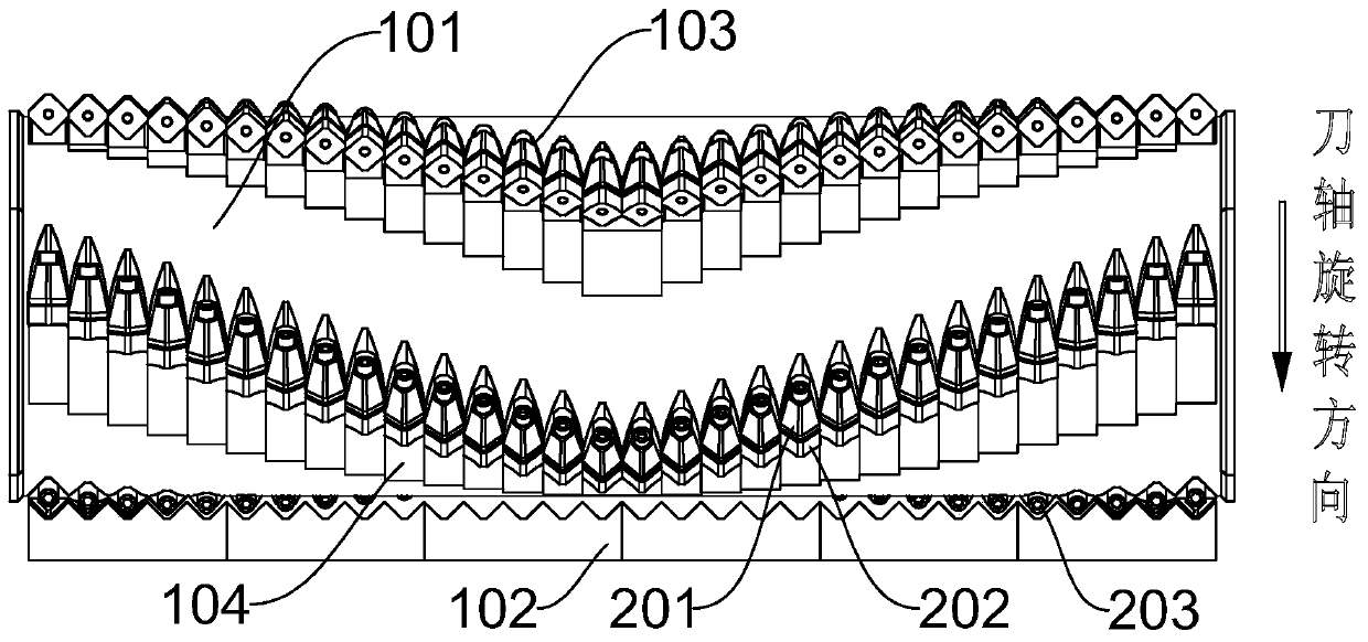 Cutter shaft structure and single shaft crusher