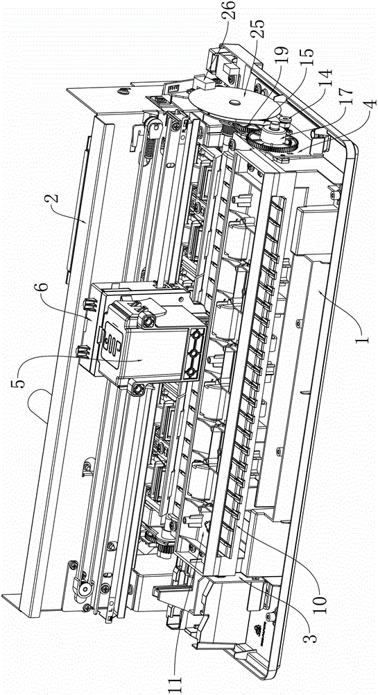 Front-in front-out ink-jet printing equipment