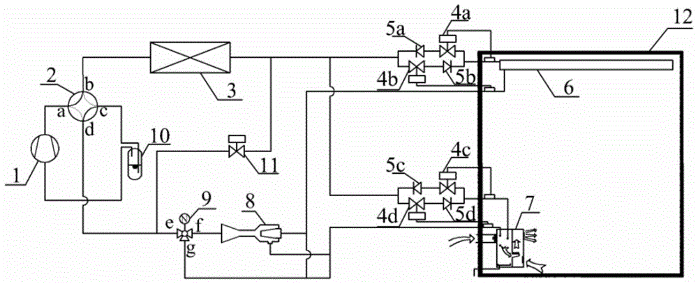 A dual-temperature radiant heat pump room air conditioner capable of handling fresh air