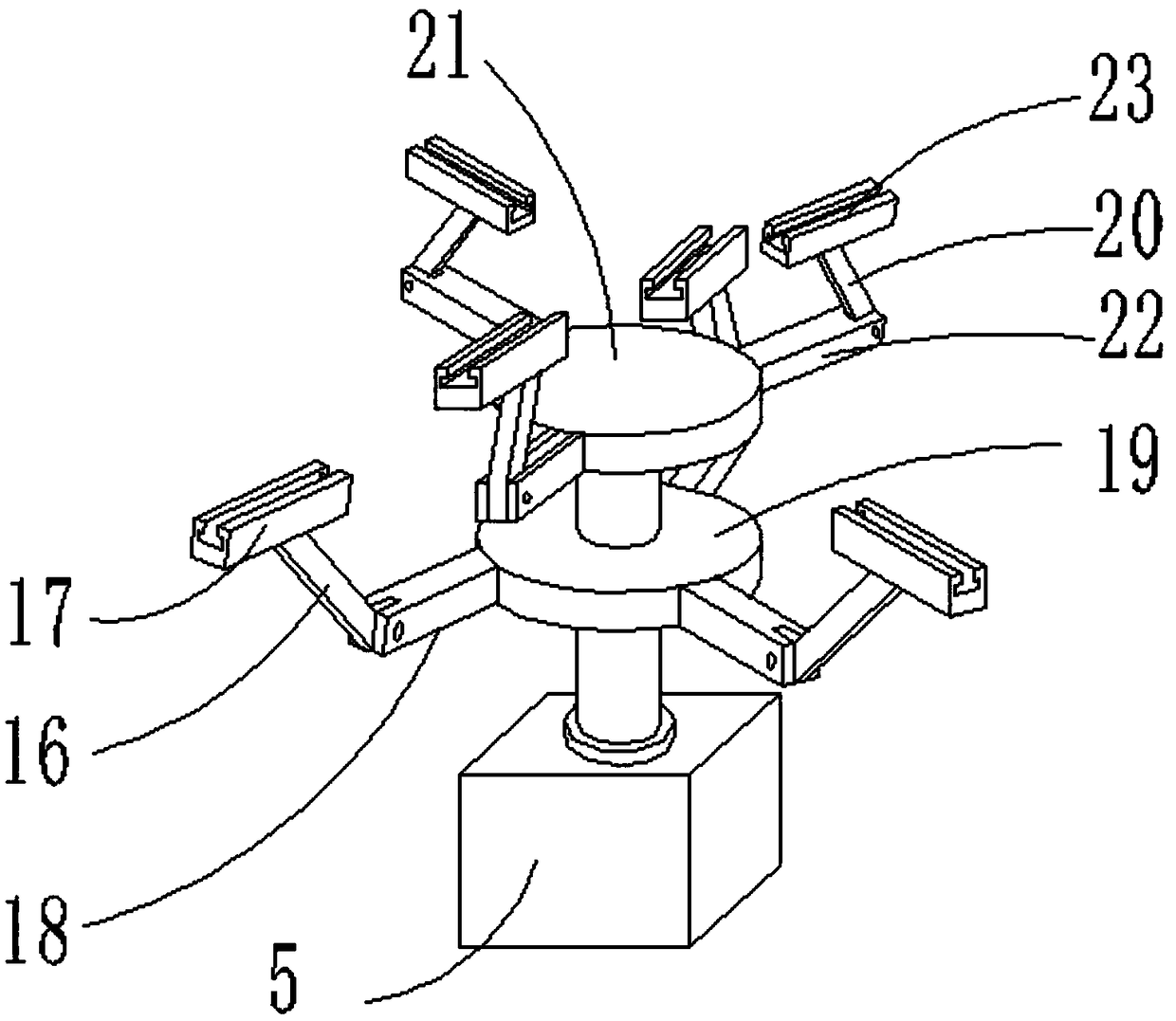 Clamp tool for scroll plate milling and using method thereof