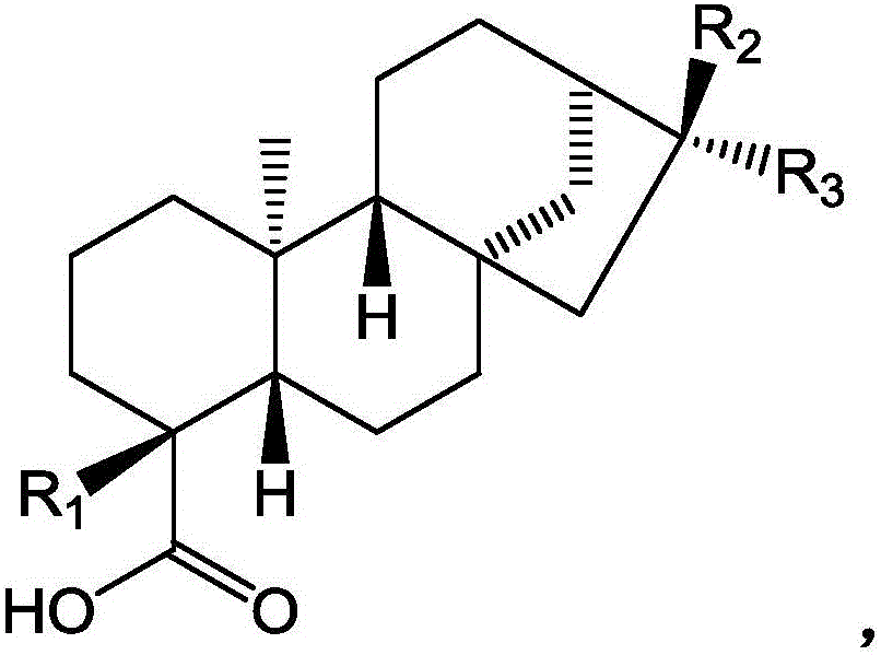 Diterpenoids extracted from herba siegesbeckiae, and preparation method and application thereof