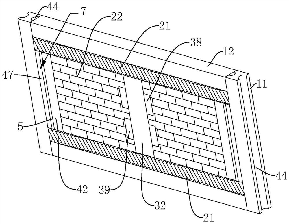 Infilled wall structure of steel-concrete structure building and construction method thereof