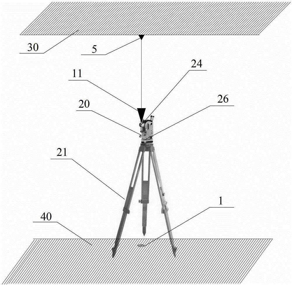 A kind of calibration method of total station or theodolite centering device