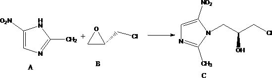 Nitroimidazole derivative, preparation method and application thereof