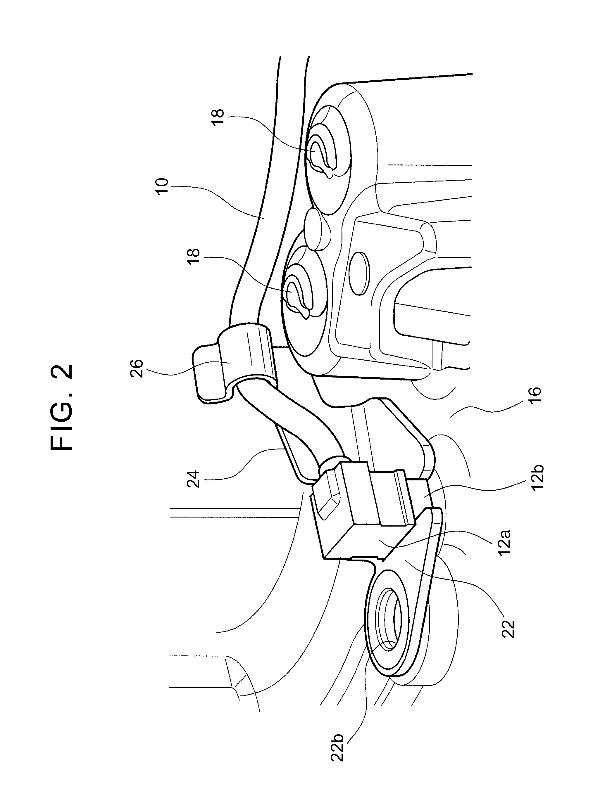 Wire harness fixing structure