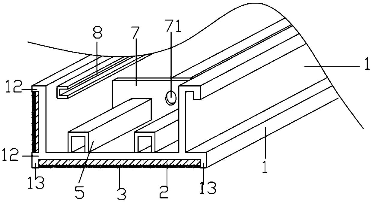 Wall body decoration system and construction method thereof