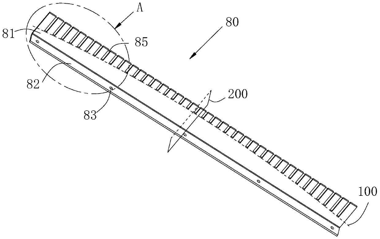 Fixed-length forming matrix warp let-off device