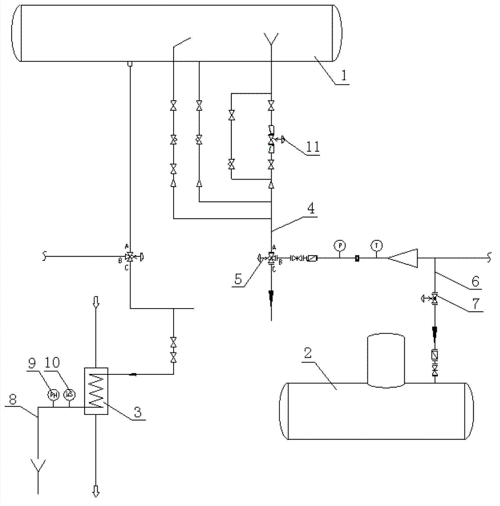 Method and device for saving water and energy of converter waste heat boiler