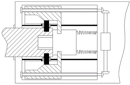 Power supply equipment interface device using bevel gear transmission