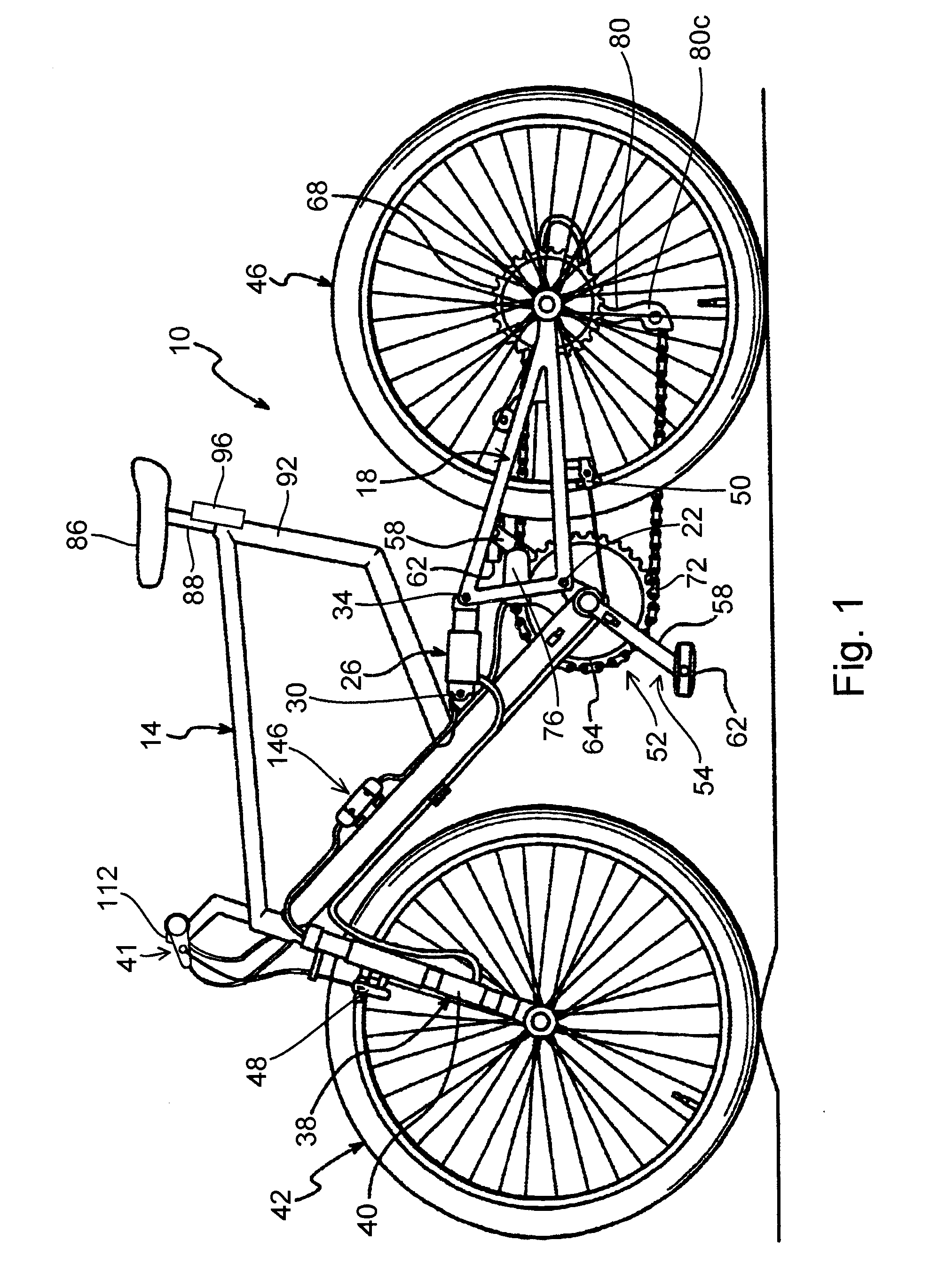 Apparatus for controlling multiple bicycle operating characteristics