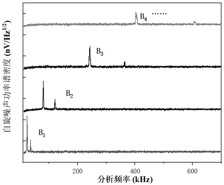 Spin noise spectrum-based calibration device for measuring weak field by Hall magnetometer
