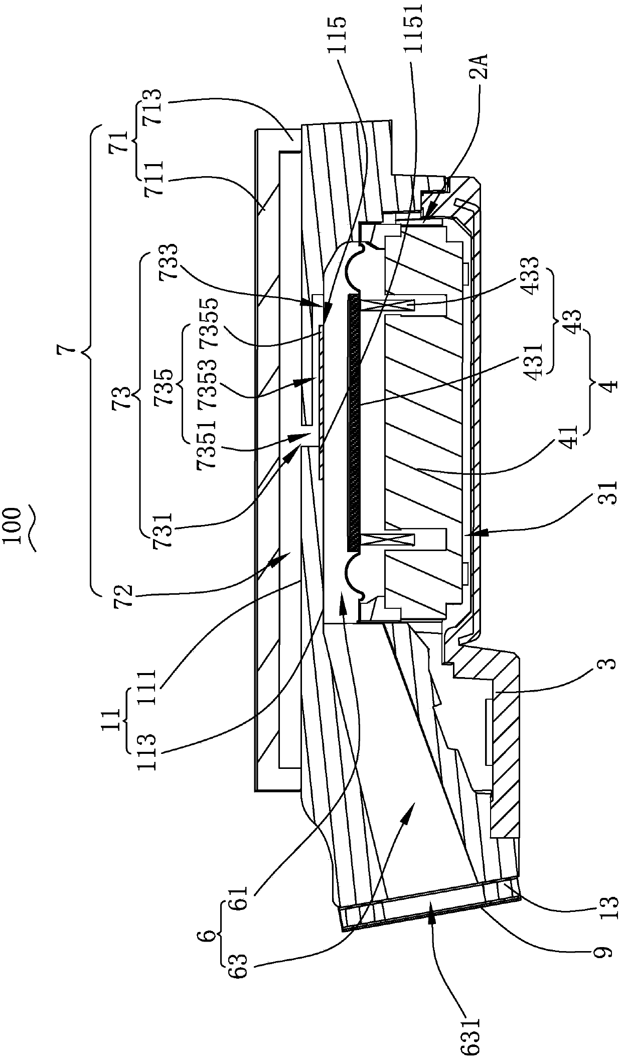 Speaker box and electronic equipment with the speaker box