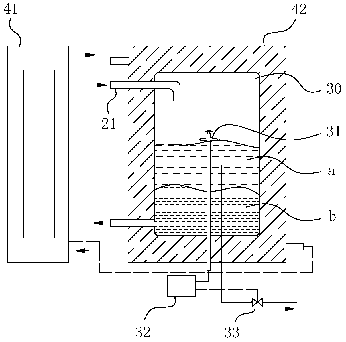 Refrigerant compressor oil circulation rate measuring and testing device based on intermiscibility