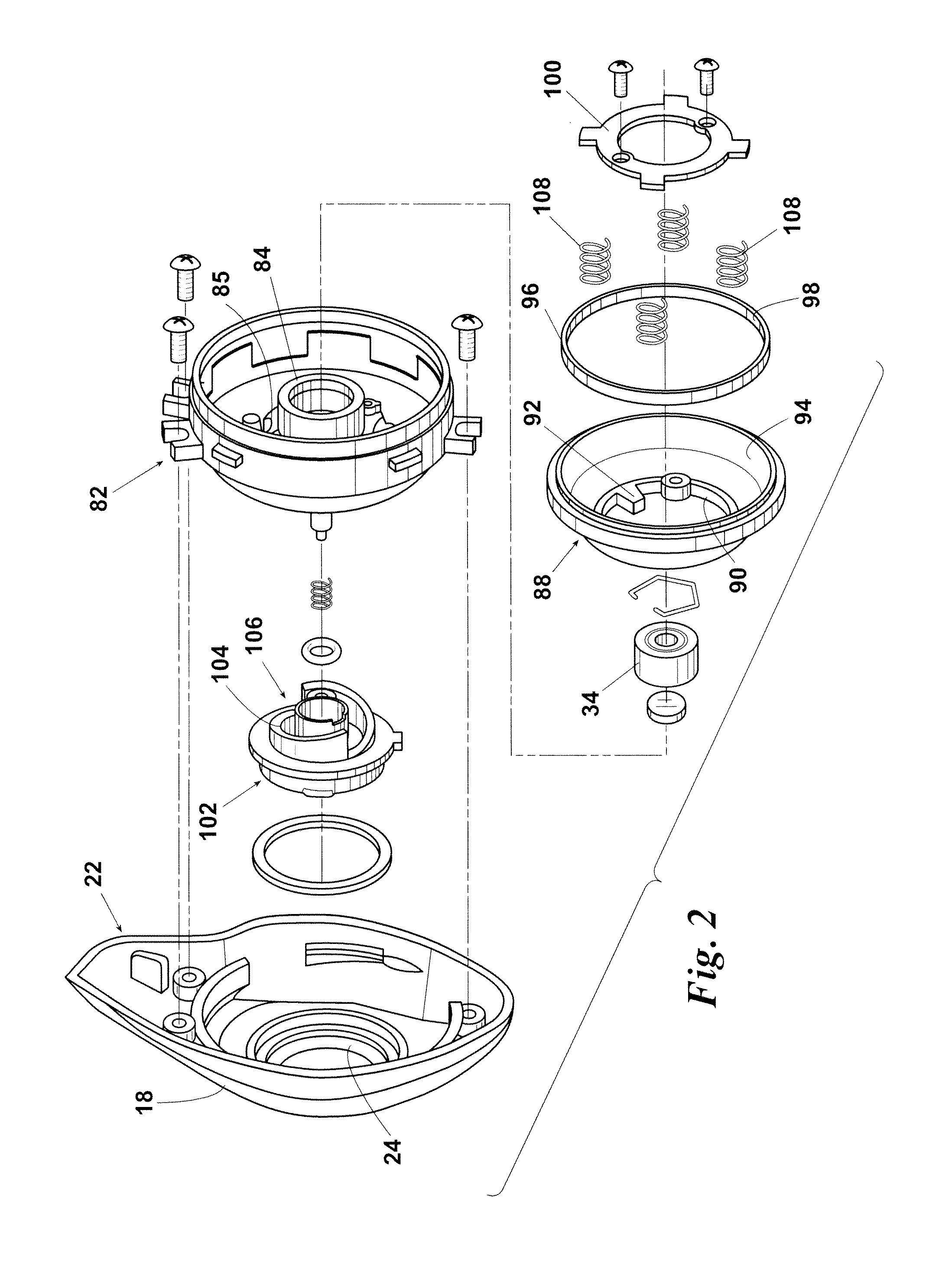 Automatic external adjustable spool braking system