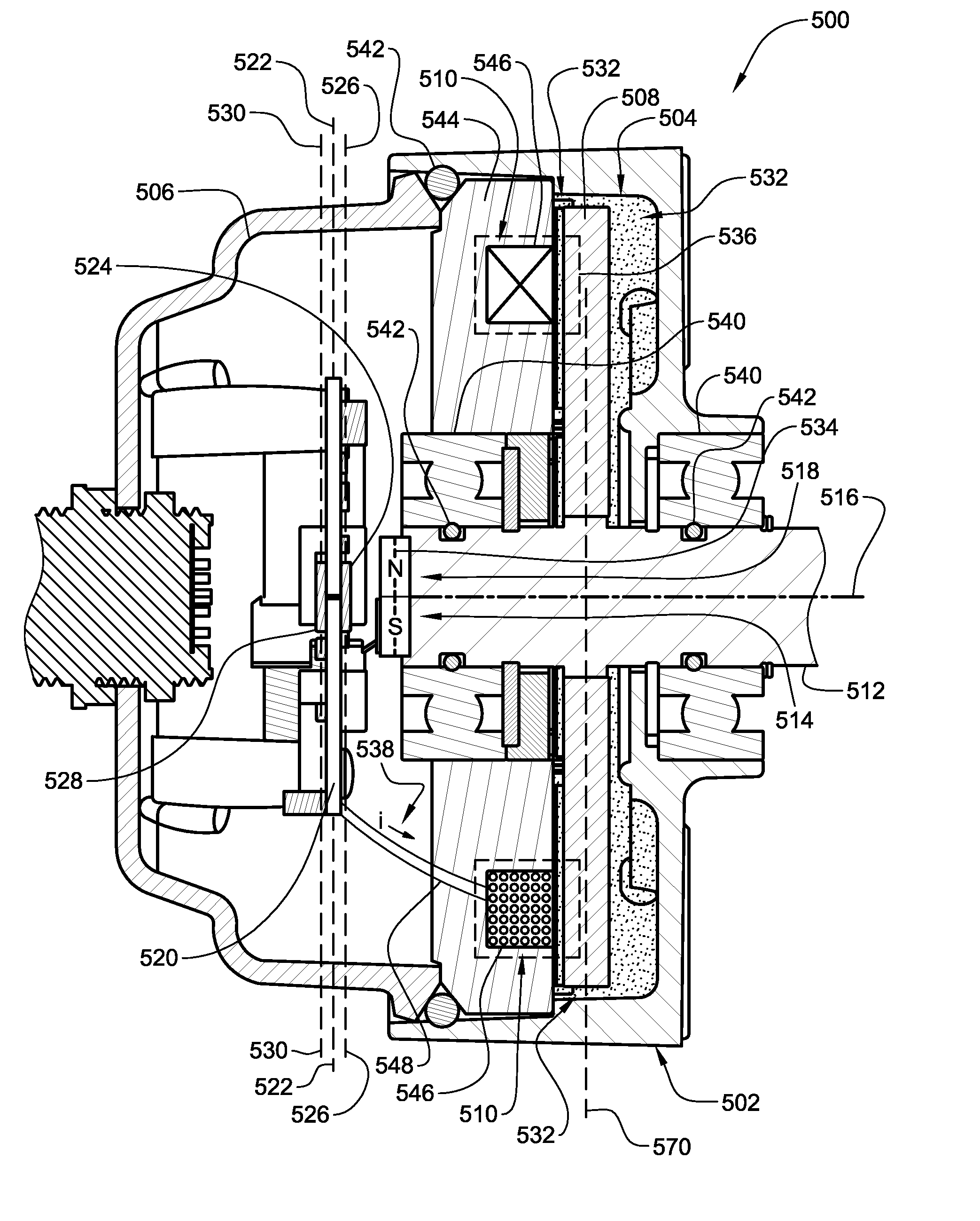 Brake with field responsive material