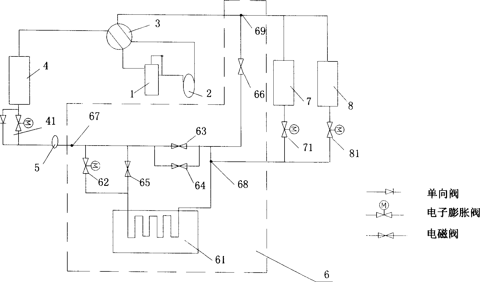 Ice cold accumulation set, air conditioning system using same and controlling method thereof