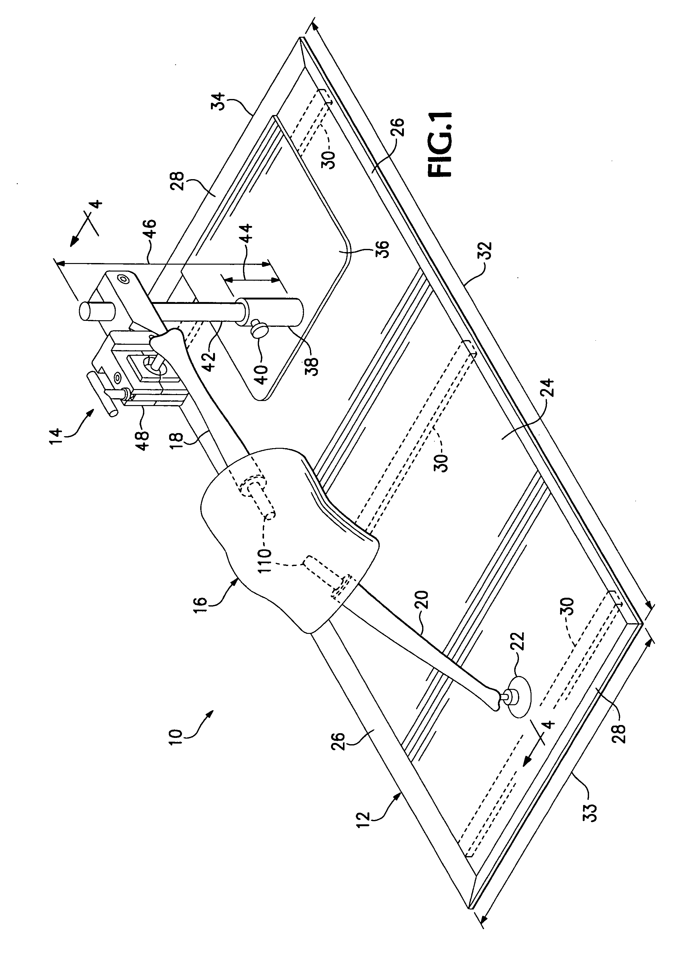 Apparatus and method for instruction in orthopedic surgery