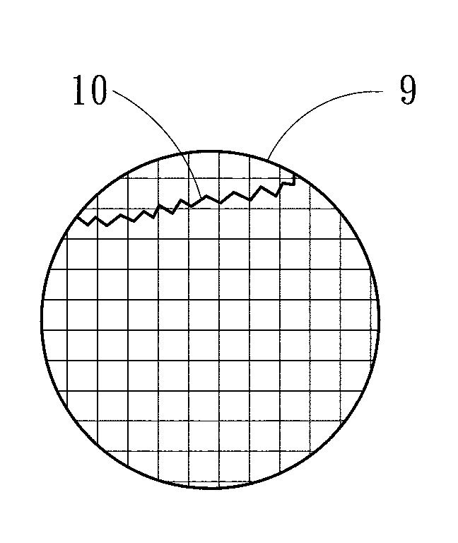 *-character searching method of wafer fragment edge