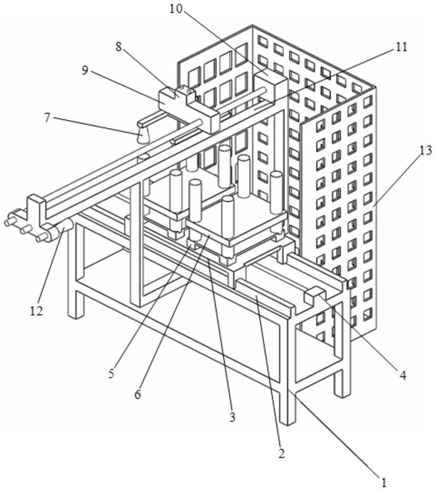 Automatic film blowing and feeding mechanism for sheet stock