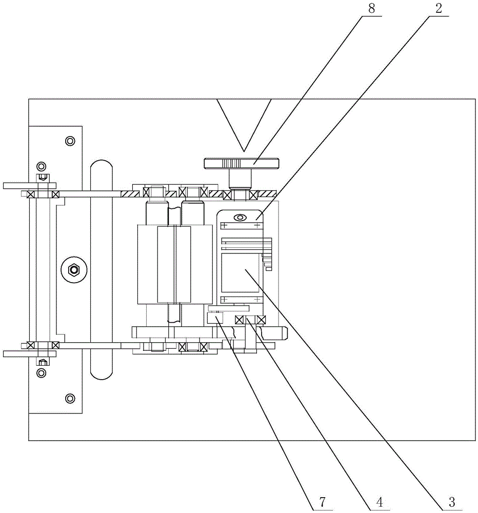 Dialing device for note number supplying machine