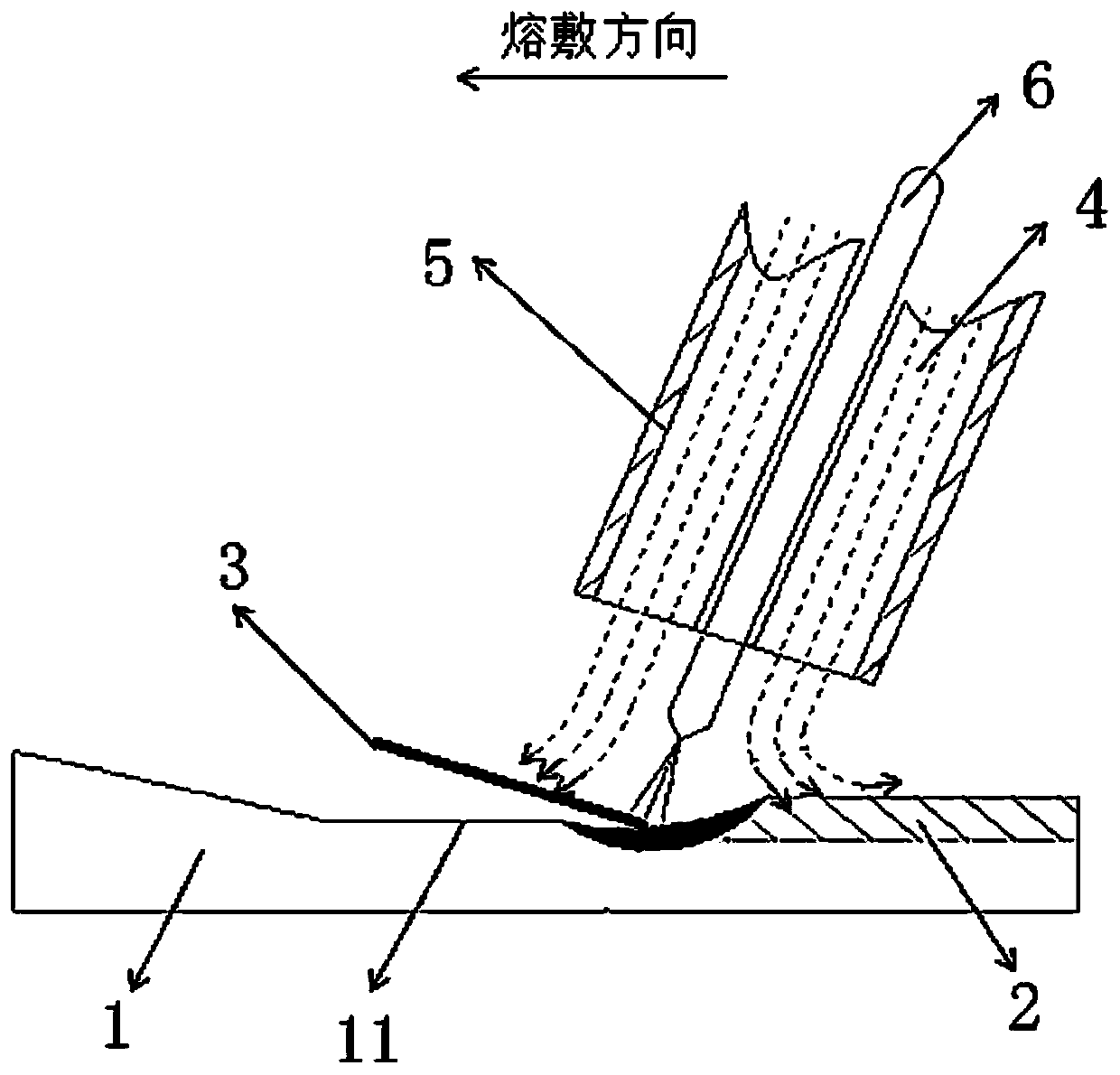 Dredge boat high-strength and ductility high-wear-resisting composite cutter tooth and preparing method thereof