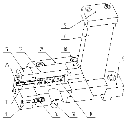 Mold formed by buckle core pulling mechanism