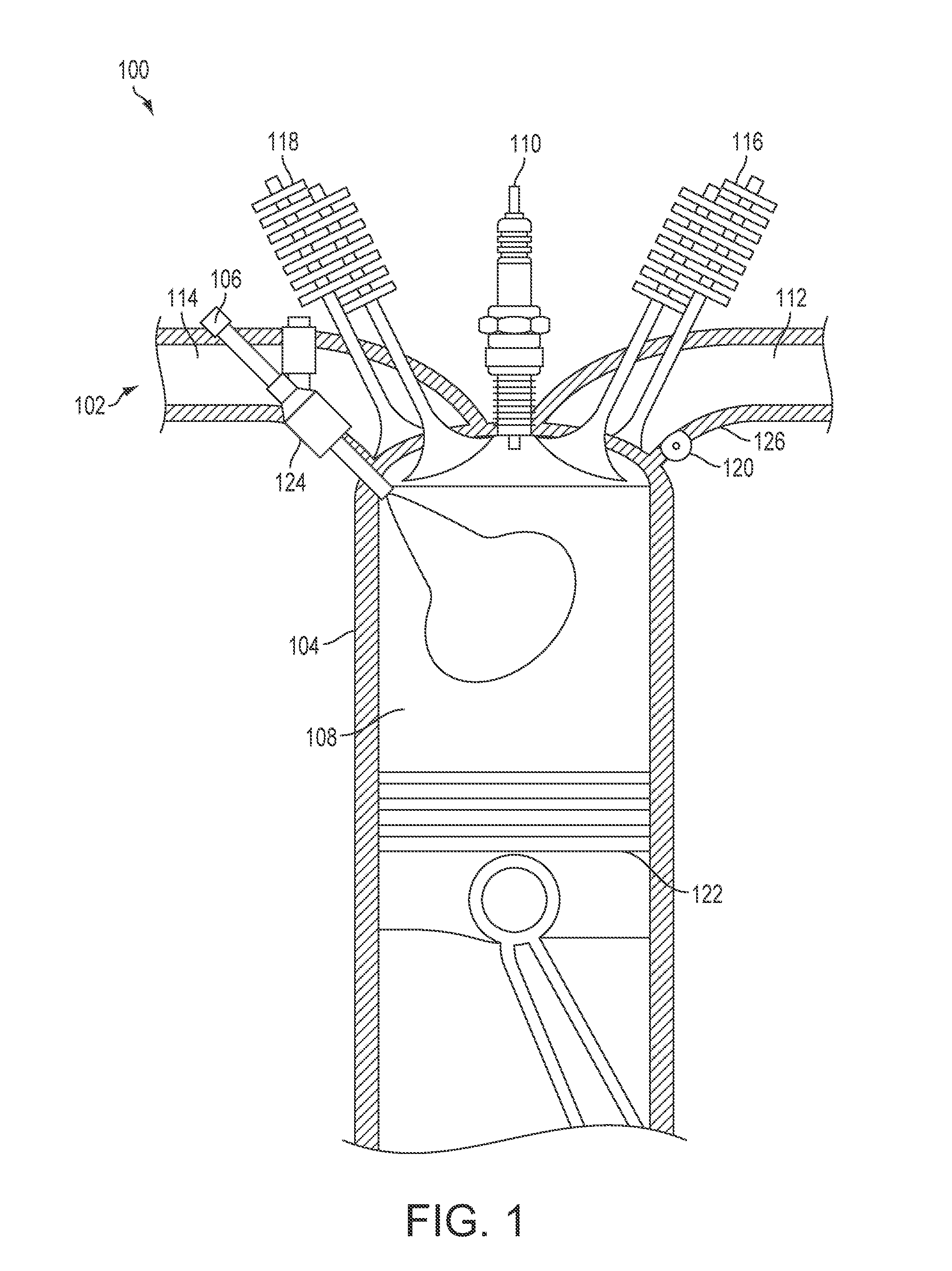 Rotatable valve in a cylinder intake duct