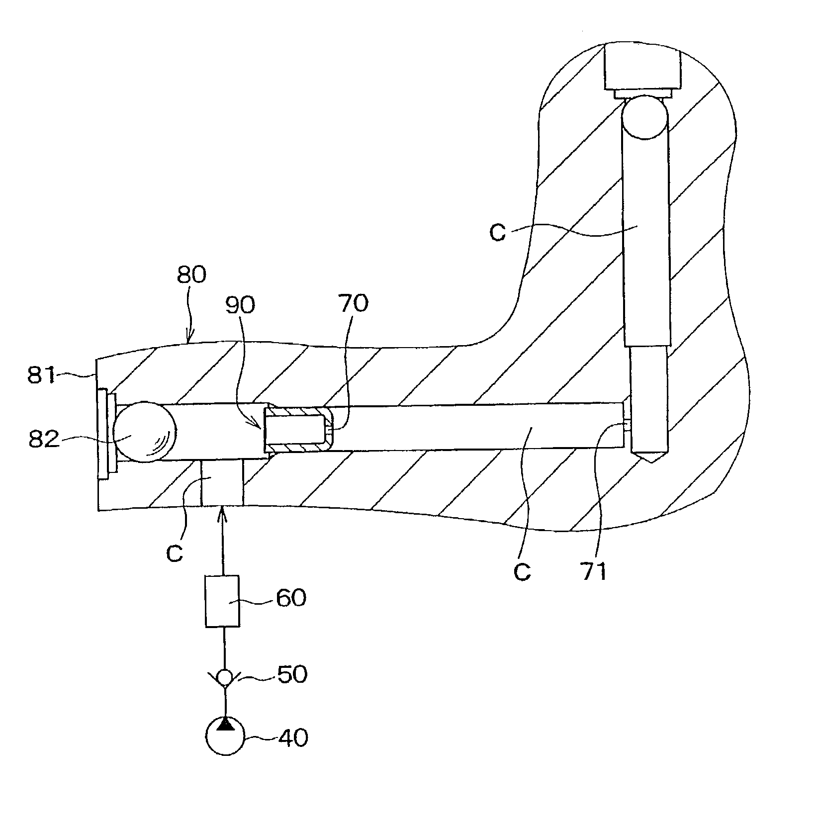 Brake apparatus with orifices for restricting brake fluid pressure pulsation