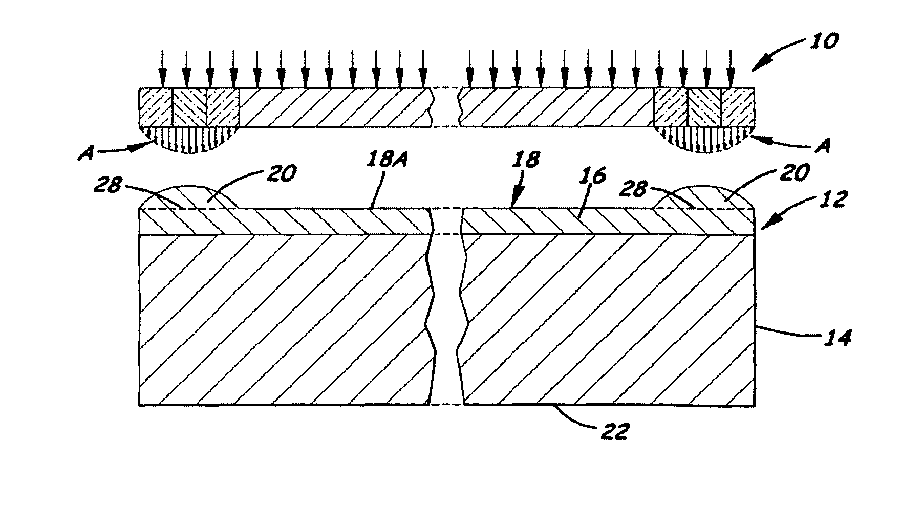 Methods for planarizing unevenness on surface of wafer photoresist layer and wafers produced by the methods