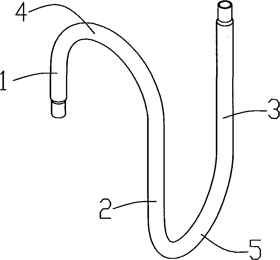 Exhausting pipe of air conditioner compressor