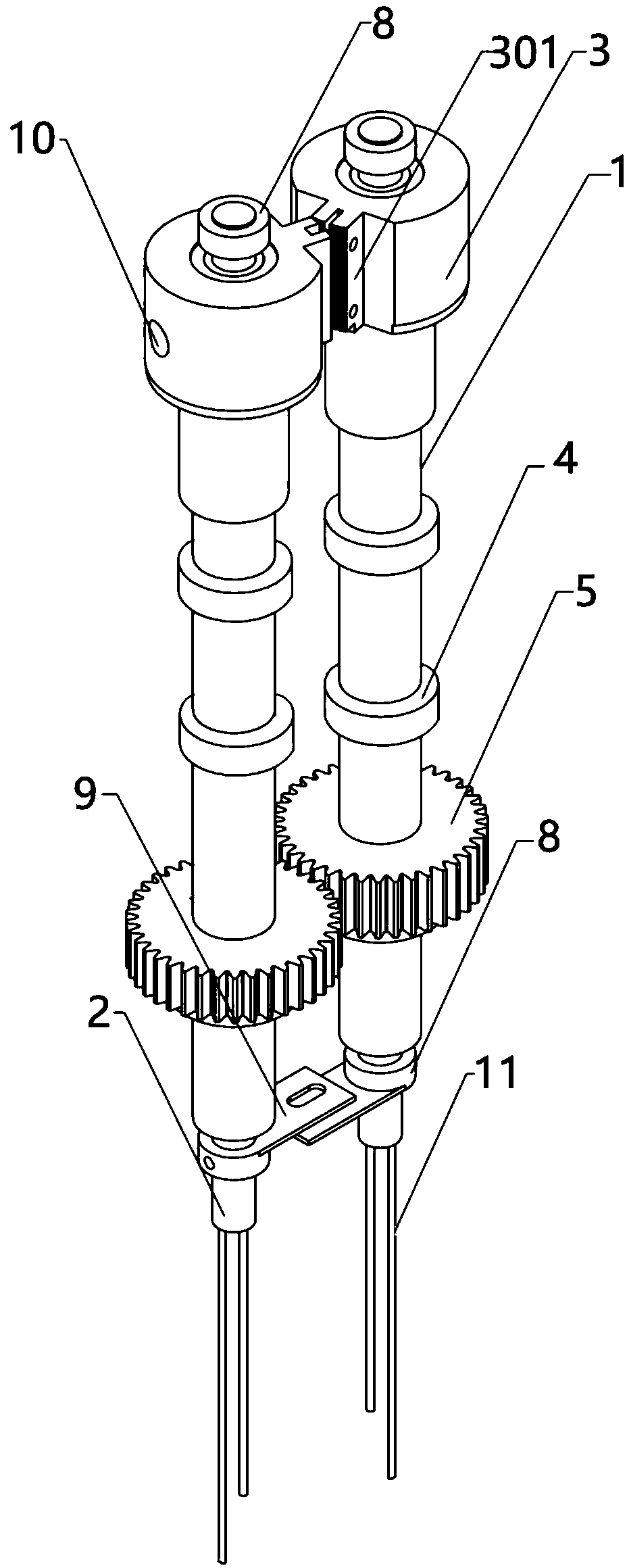 Heat sealing device suitable for narrow seal of packaging machine