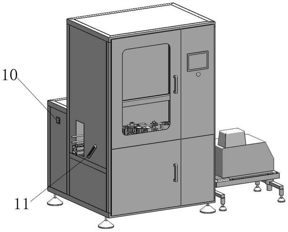 Automatic straw sticking machine