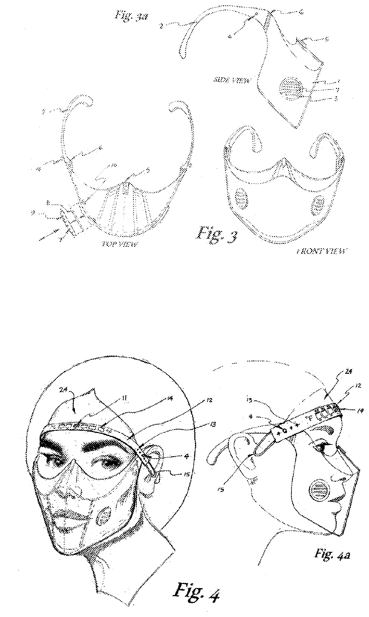 Transparent face mask with optional temperature monitoring device and optional detachable eye protection