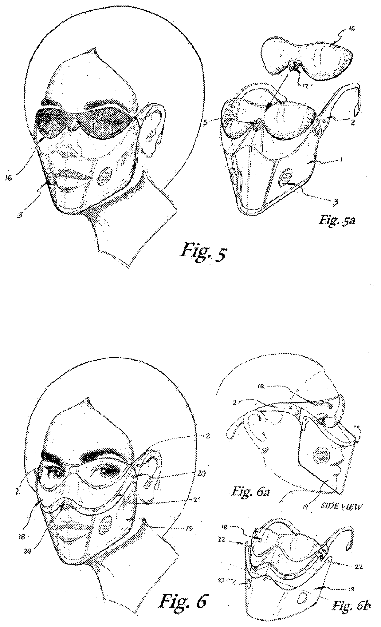 Transparent face mask with optional temperature monitoring device and optional detachable eye protection