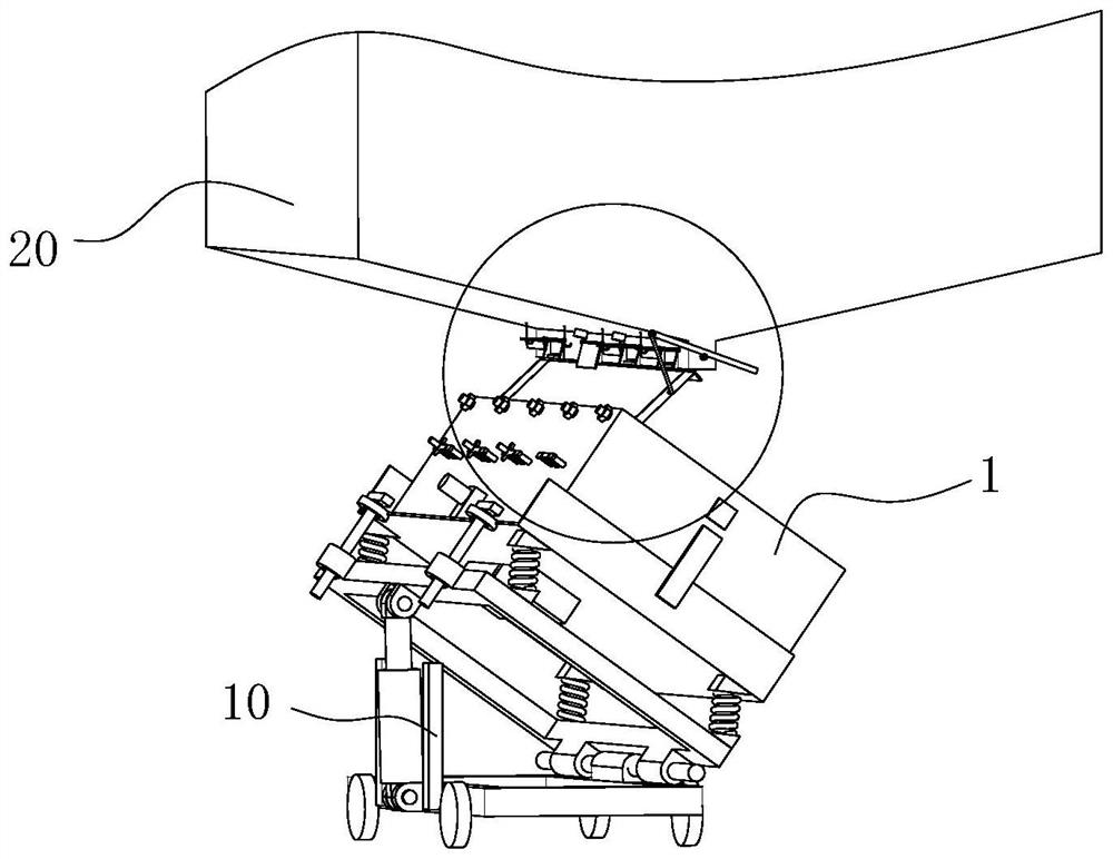 Sand discharging device of sand silo