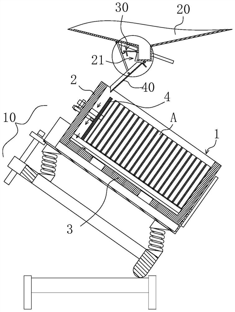 Sand discharging device of sand silo