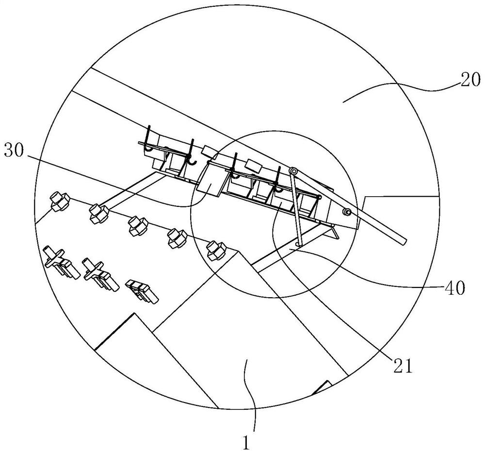 Sand discharging device of sand silo