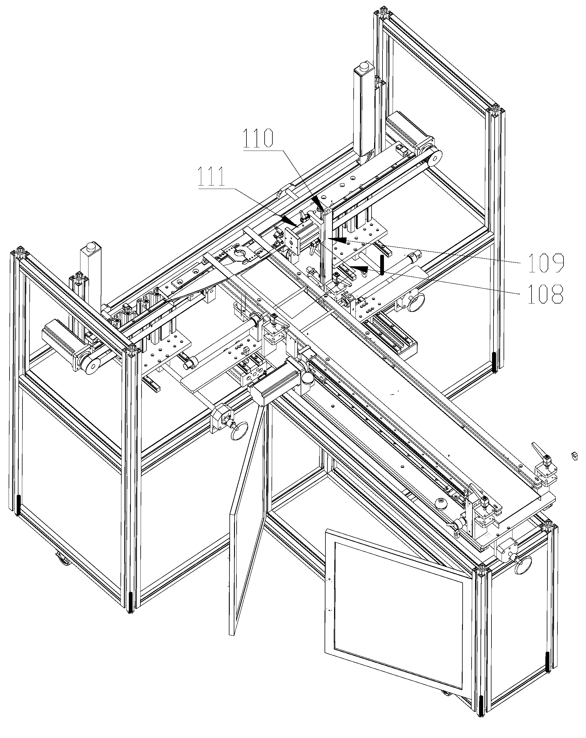 Automatic brush bristle sorting device