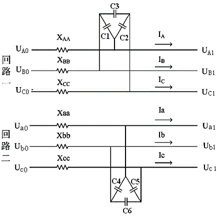 Three-phase unbalance restraining method of same-tower multi-circuit transmission line