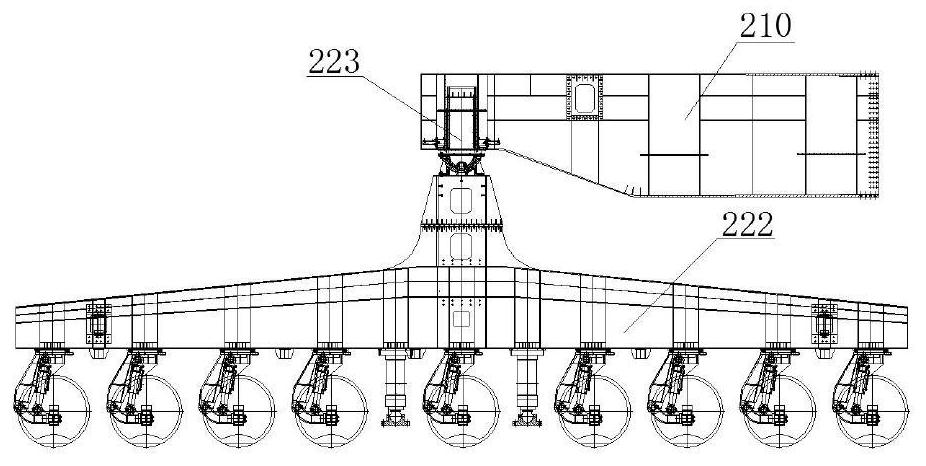 The method of installing the guide beam machine in the beam erection station