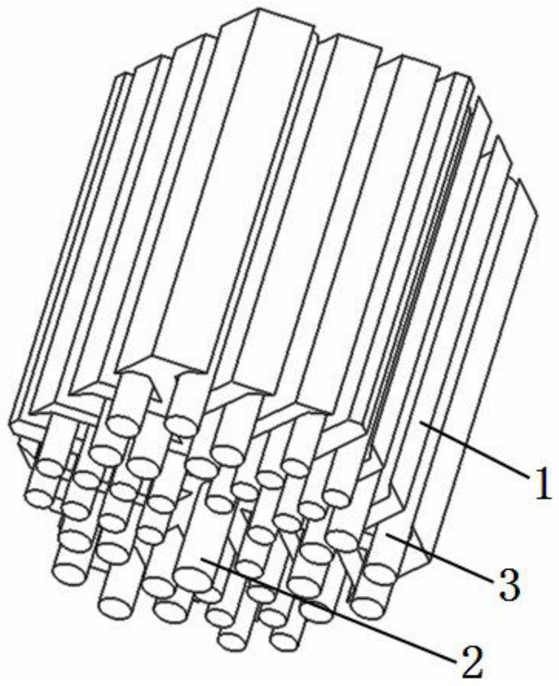 High-core-number density communication cable