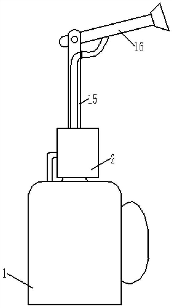 Disinfection device for livestock and poultry farm