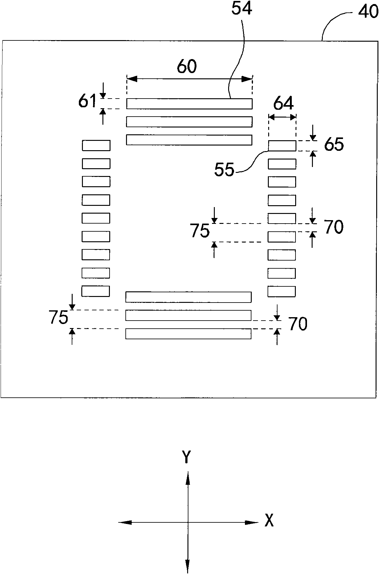 Apparatus including an overlay mark and method of producing semiconductor assembly