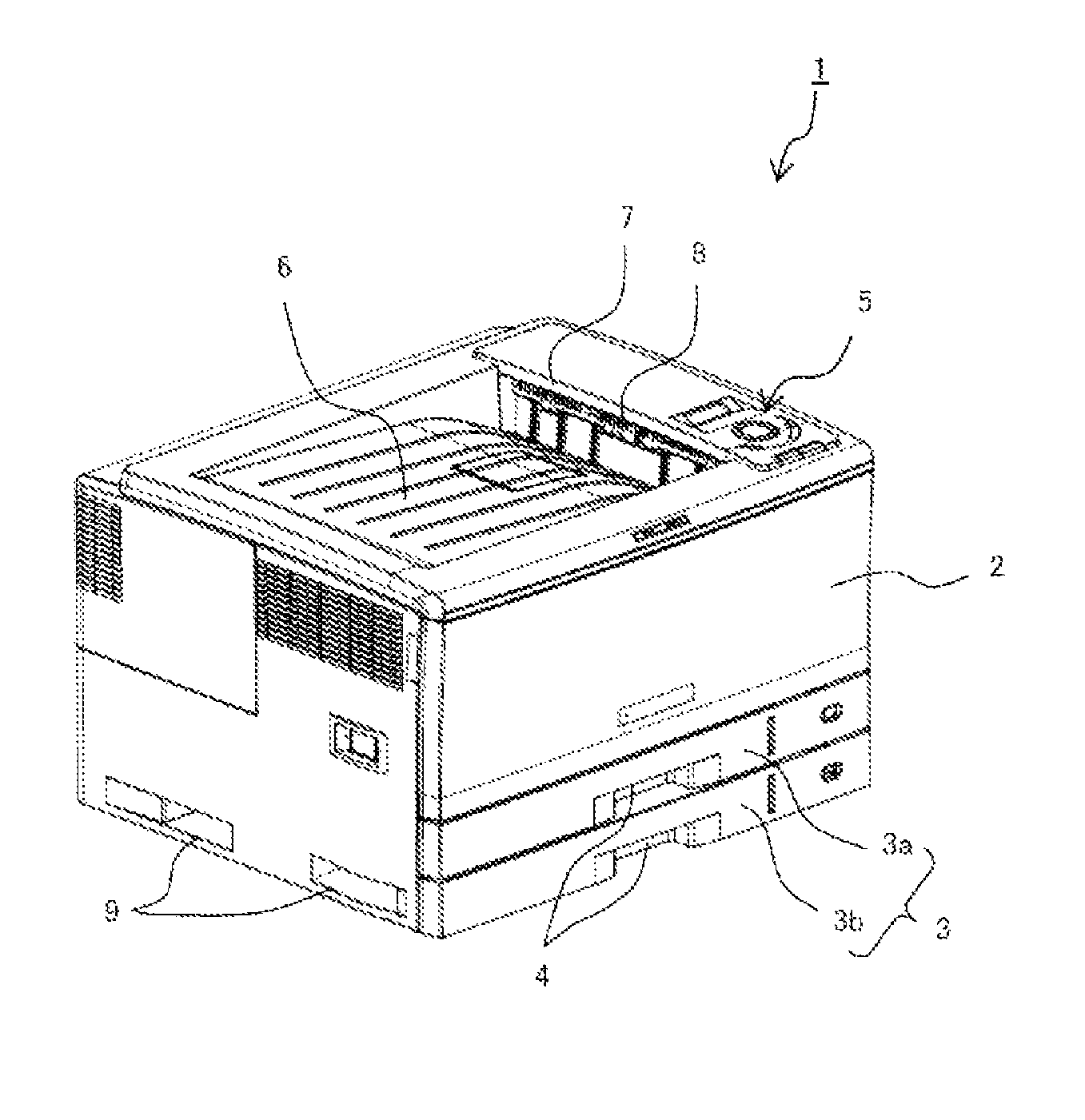 Image-forming apparatus and paper cassette used therein